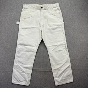 Dickies Pants Mens 38x30 White Carpenter Work Painter Utility Hammer Loop Y2K